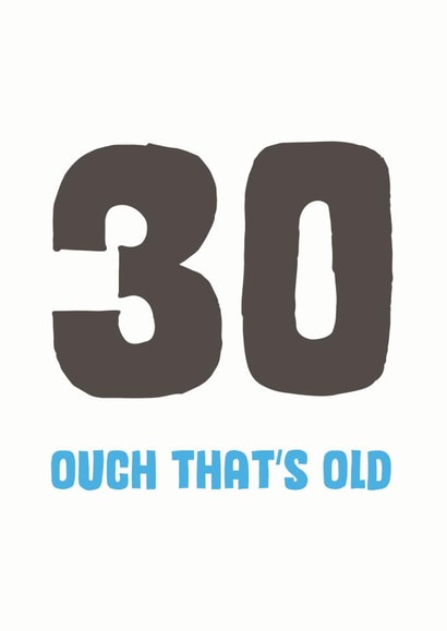 30 that Birthday Card 8985 created by Mostly Beautiful