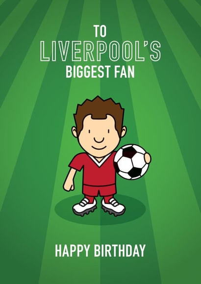 Football Soccer Birthday Card 15087 created by Little Monsters