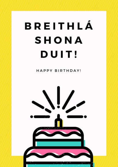 Birthday Irish Card 28638 created by Rosalynd Nic Aodh