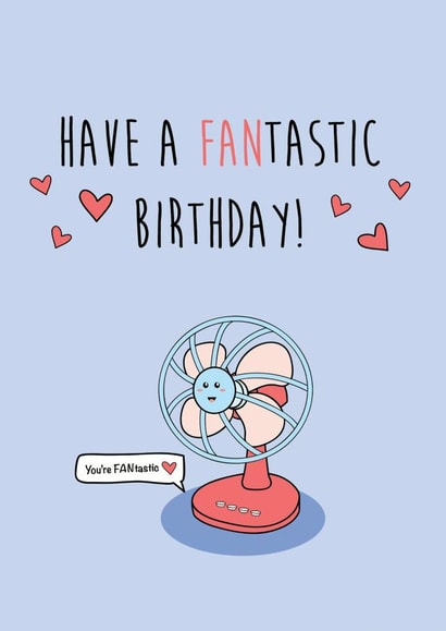 fan fantastic Birthday Card 11742 created by Dyza Esmas