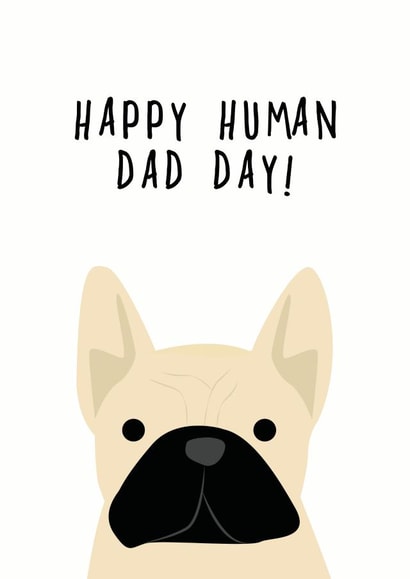 french bulldog Father's Day Card 9859 created by Heather Alstead Design LTD