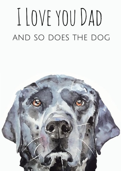 From the Dog dad Father's Day Card 24091 created by Jo Scott Art