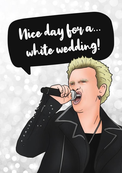 Billy Idol, White wedding design created by Hey Huns It's Nicole