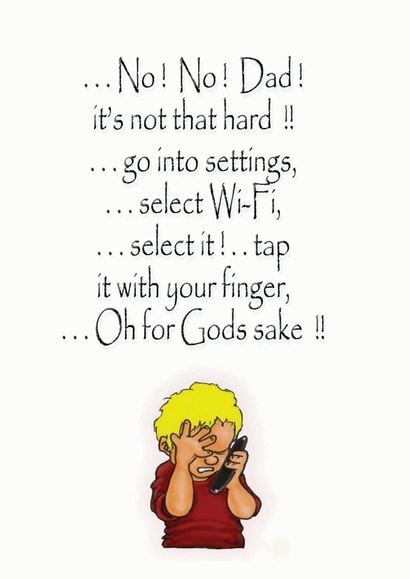 no dad Father's Day Card 9129 created by David Stringer ( STRINGS )