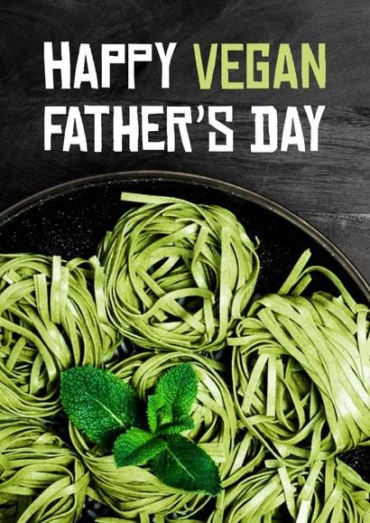 vegan spinach Father's Day Card 32025 created by Fantastical Cards