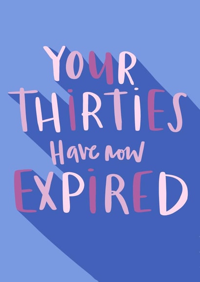 text expired Birthday Card 6246 created by Lucy Maggie Designs