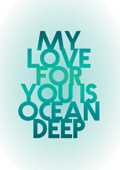 love ocean Anniversary Card 38964 created by The Cosmic Castle