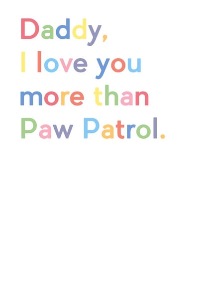 Paw Patrol Father's Day or Birthday card created by JosieOnTheRun