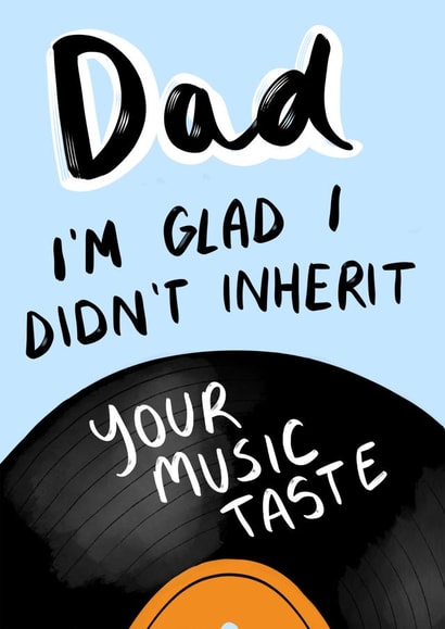 Funny Music Themed Card for Dad Birthday | Father's Day created by Studio Yelle