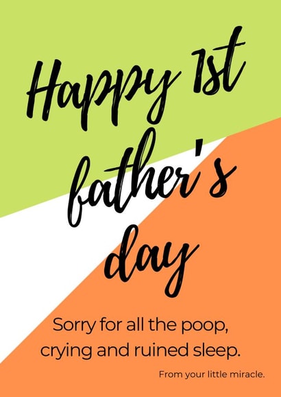 happy poop Father's Day Card 39378 created by Hardly Appropriate