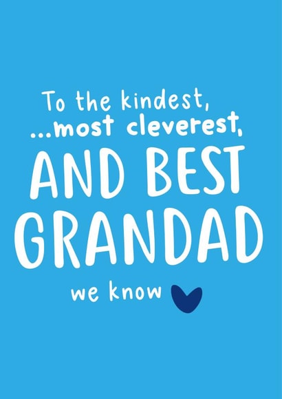 Best Grandad we know Father's Day card created by @linesbehind