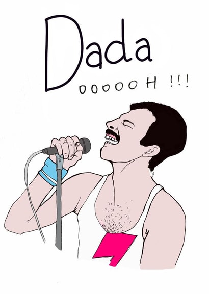 dada queen Father's Day Card 3335 created by Kasia Cards