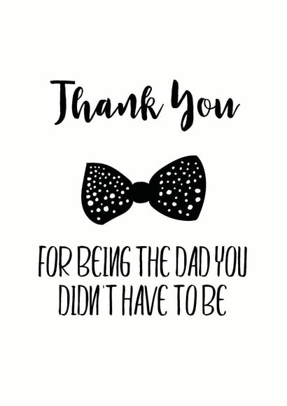 bow tie being Father's Day Card 5141 created by The Monochrome Bow
