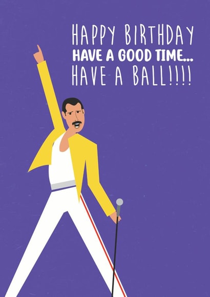 freddie mercury Birthday Card 14915 created by Quitting Hollywood