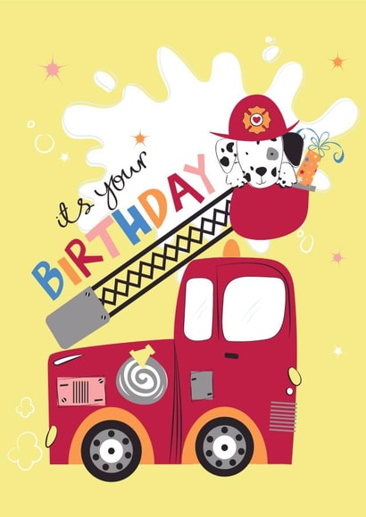 Fun Dalmation Birthday Card 3246 created by Neelam Kaur