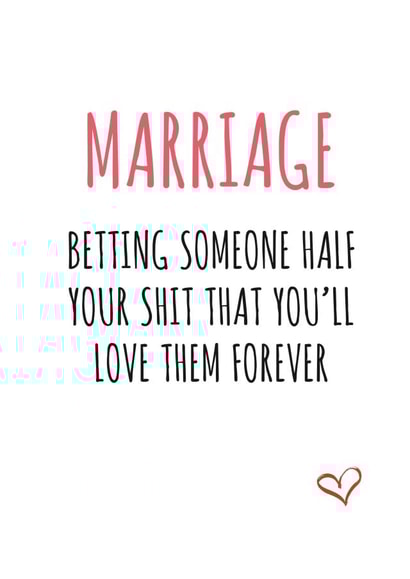 Marriage bet - rude created by Banter King