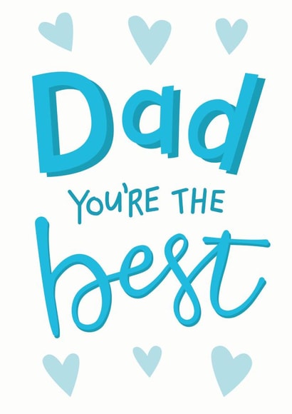 Dad You're The Best - Father's Day / Thank You Card created by Sweetpea Print Design