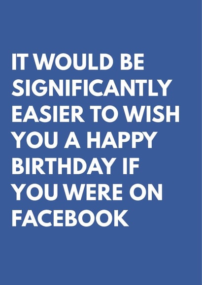 facebook significantly Birthday Card 9250 created by Tiger Feet Creations