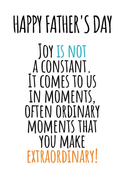 happy joy Father's Day Card 33106 created by Flamingo Lingo by Jenny