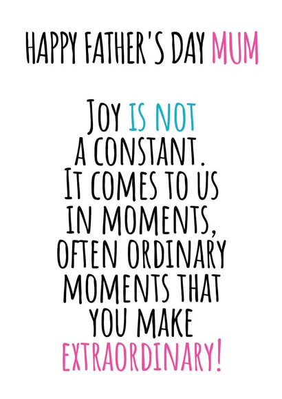happy mum Father's Day Card 33107 created by Flamingo Lingo by Jenny