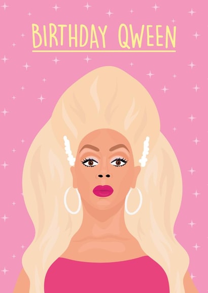 rupaul ru Birthday Card 7371 created by Rumble Cards
