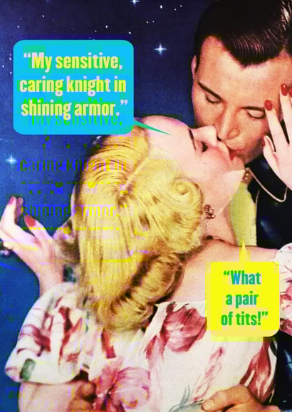 sensitive caring Anniversary Card 14576 created by Empty Roll Cards