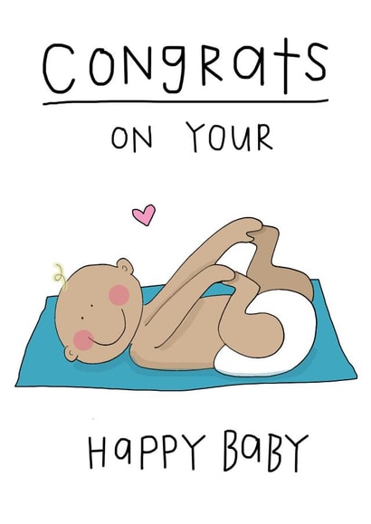 congrats your New Baby Card 4662 created by Che Dyer