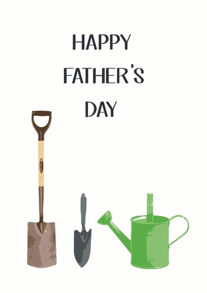 Gardener Father's Day card created by Olivia Morgan ltd