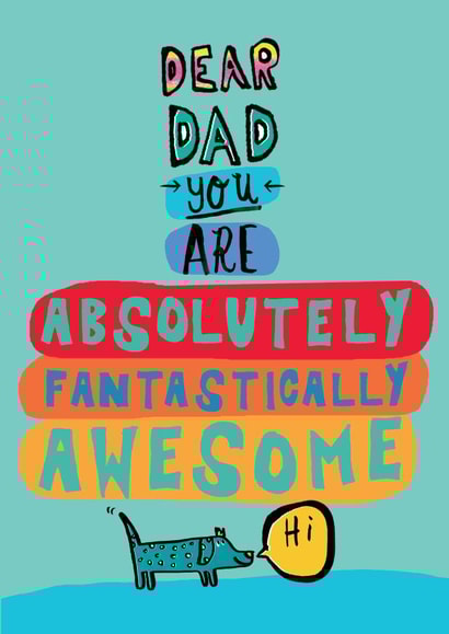 dad absolutely Father's Day Card 39061 created by Alice Palace