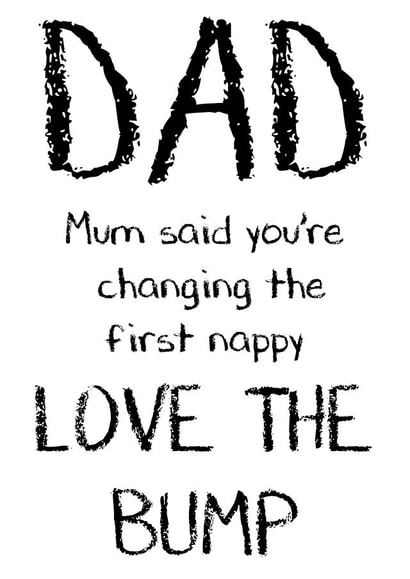 dad nappy Father's Day Card 8282 created by Coral Ridley