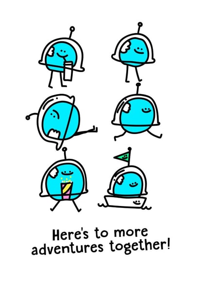 adventures heres Anniversary Card 13586 created by Porky Roebuck