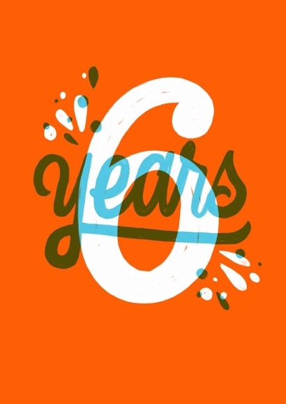 6 6th Birthday Card 36561 created by Sophia Sky