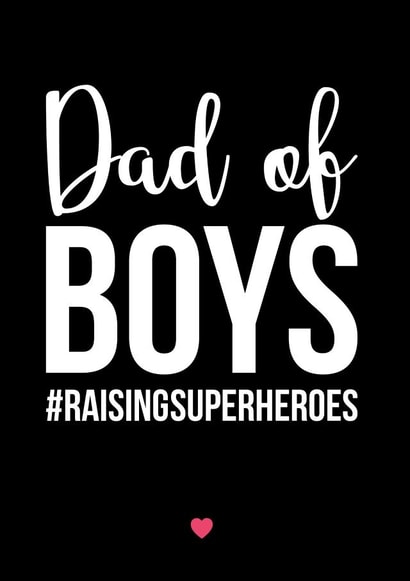 dad superheroes Father's Day Card 39578 created by A Piece of HeART UK