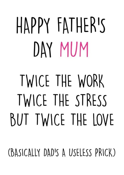 happy twice Father's Day Card 31544 created by Pack a Punch Designs