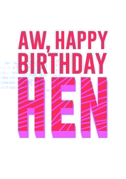aw happy Birthday Card 31744 created by DesignGal