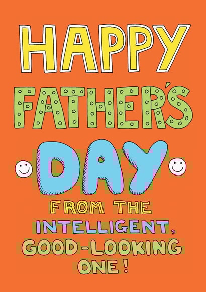 intelligent good Father's Day Card 39319 created by Happy Octopus by Rupert Fawcett