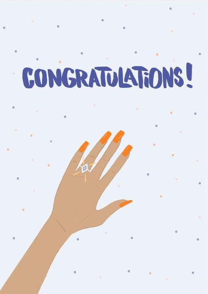 ring wedding Congratulations Card 14264 created by Her Design World