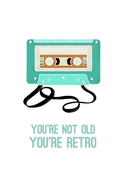 Old retro Birthday Card 5889 created by Leanne Parkinson