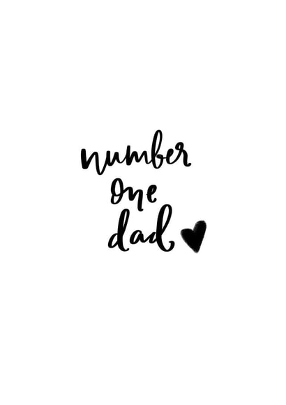 number one Father's Day Card 33918 created by Jess' Mess