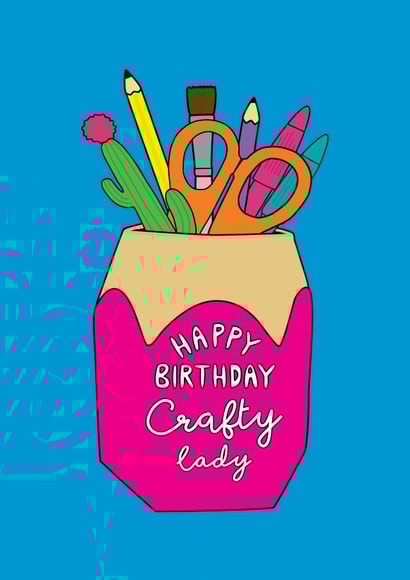 Crafty Lady Birthday Card created by Hayley Victory