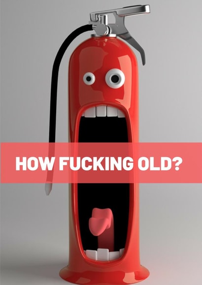 old funny Birthday Card 39702 created by Twisted Thoughts