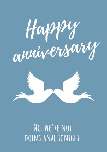 no anal Anniversary Card 15280 created by Hardly Appropriate