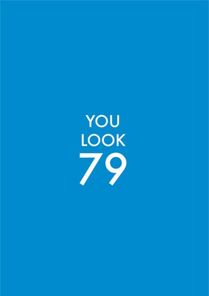 79 80 Birthday Card 12818 created by OBJECTABLES