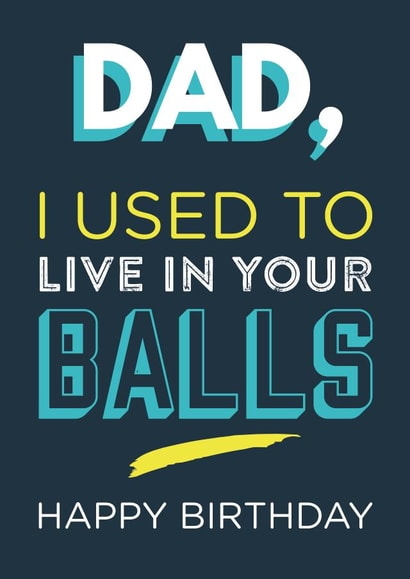 dad balls Birthday Card 9251 created by Tiger Feet Creations