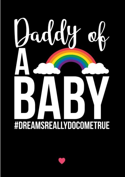 daddy dad New Baby Card 15415 created by A Piece of HeART UK