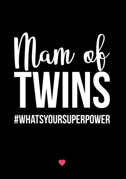 mam twins Mothers Day Card 15418 created by A Piece of HeART UK