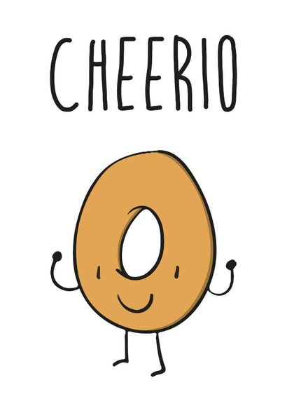 cheerio cereal Congratulations Card 14139 created by Fabulously Framed