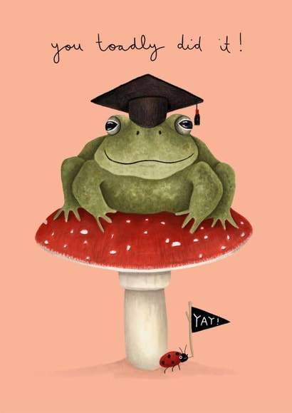 frog toad Congratulations Card 10761 created by Nic Allan