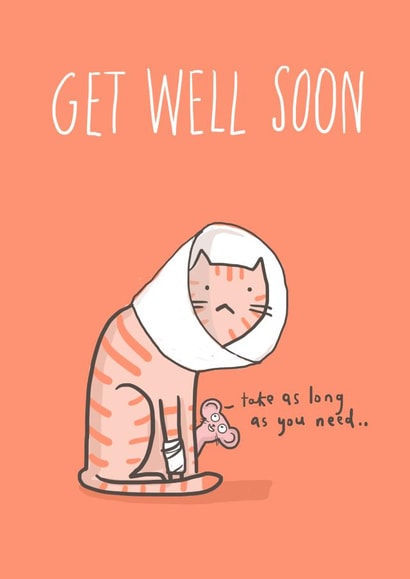 soon cat Get Well Card 2937 created by Sarah Ray