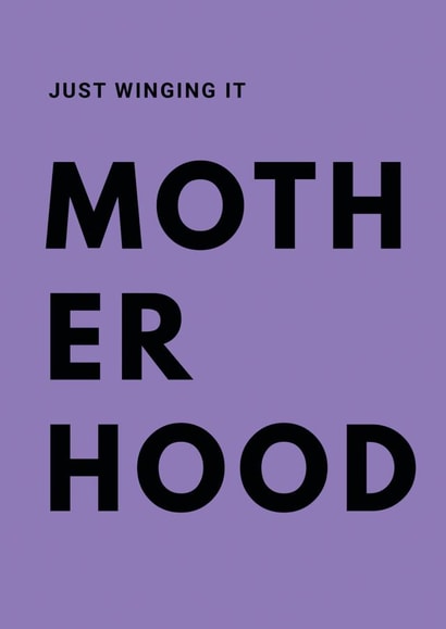 Motherhood Funny New Baby Card 13395 created by Duper Cards